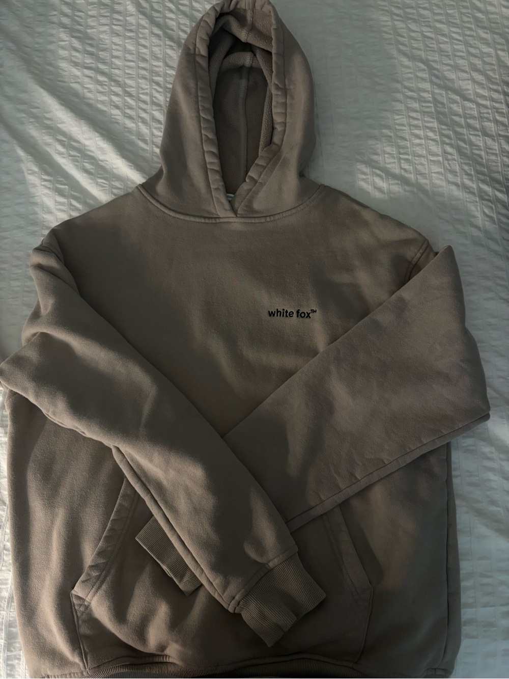 White Fox Boutique Hoodie in Taupe Brown
